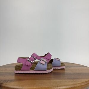 New Little Girls Rachel Shoes Lil Zayla Pink Strappy Buckle Sandals Size 6 C